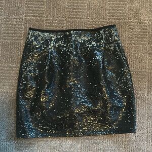J. Crew Black Sequin Skirt - Barely worn, practically new
